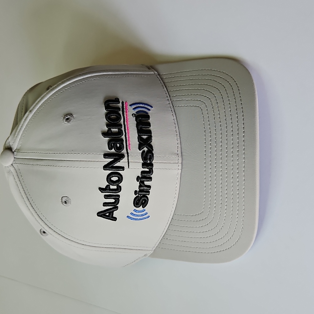 Brand New Helio Castroneves AutoNation SiriusXM Gray Adjustable Hat